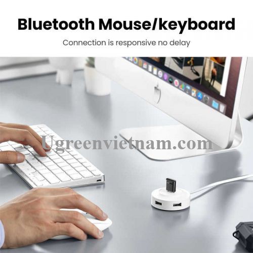 Thiết bị USB thu phát Bluetooth 5.0 UGREEN 80889 cho máy tính PC/Laptop - Hàng phân phối chính hãng - Bảo hành 18 tháng