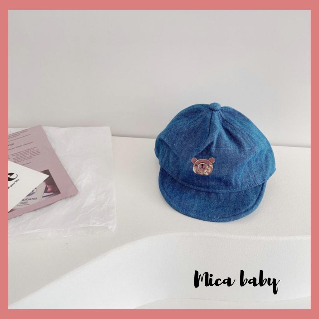 Mũ lưỡi trai mềm in hình mặt cún đáng yêu cho bé MH125 Mica Baby