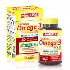 Premium Omega 3 Gold MediUSA – Bổ Mắt, Bổ Não, Tốt Tim Mạch