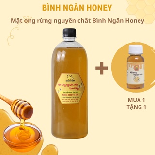Mật ong nguyên chất hoa rừng bình ngân 1l, mật ong tây bắc