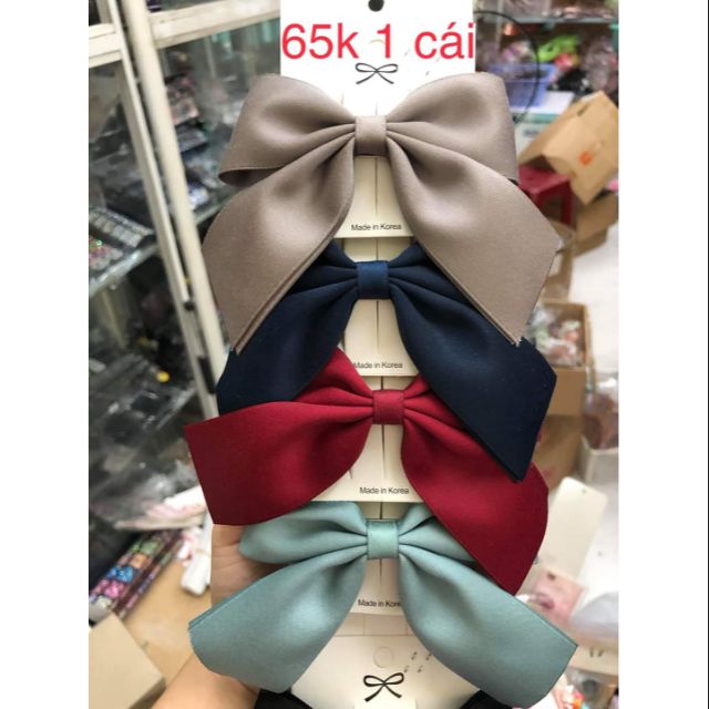 🎀 Kẹp tóc nơ tiểu thư cao cấp