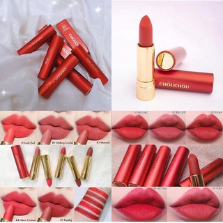 Son Thỏi Chou Chou vỏ đỏ Signature Premier Matt Rouge Red Limited Edition
