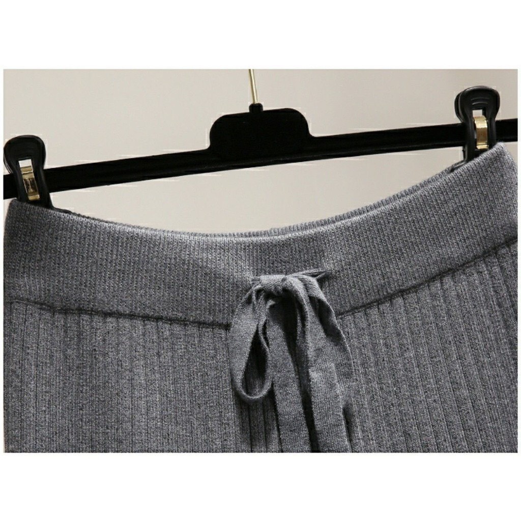 Quần Jogger Thun Tăm Bo Gấu-Quần Thun Tăm Ống Rộng Mềm Mịn Co Giãn 4 Chiều không bai xù