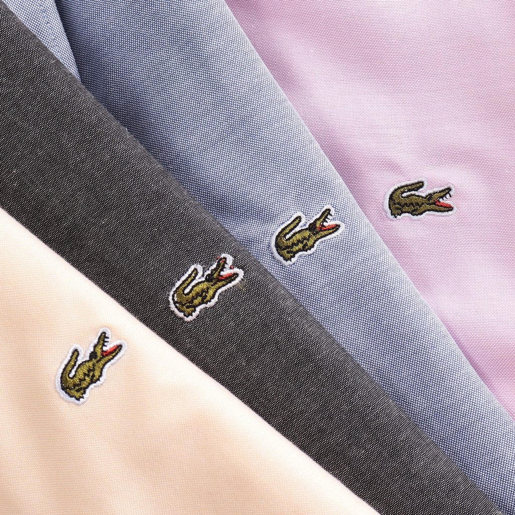 Áo sơ mi nam ngắn tay LC màu vàng nhạt oxford cao cấp, thoáng mát, hút mồ hôi - Đẳng cấp phái mạnh