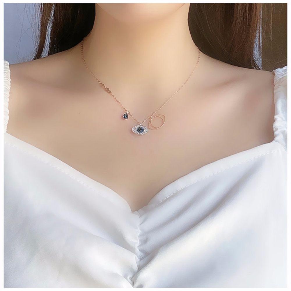 Vòng cổ Mặt Hình Mắt Quỷ Phong Cách Hàn Quốc Thời Trang Cho Nữ|Vòng cổ Xích Phong Cách Retro Thời Trang Cho Nữ