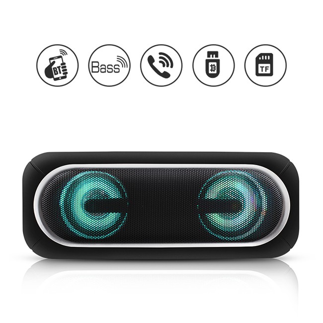 Loa bluetooth Kisonli S5 kiểu dáng soundbar đèn led cực đẹp, hỗ trợ kết nối 2 loa cùng lúc