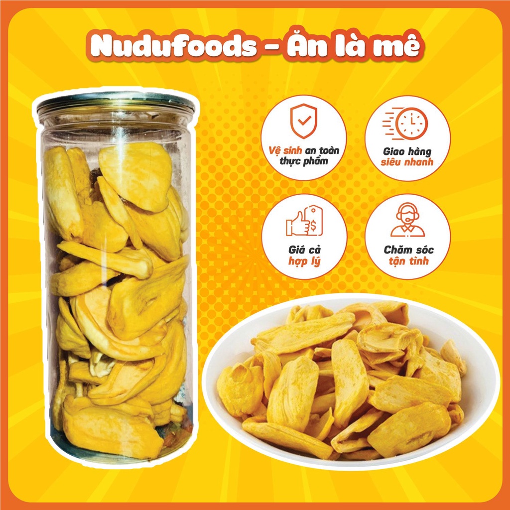 Mít Sấy Giòn Nguyên Cánh Mít Sấy 200gram Thơm Ngon loại ĐẶC BIỆT
