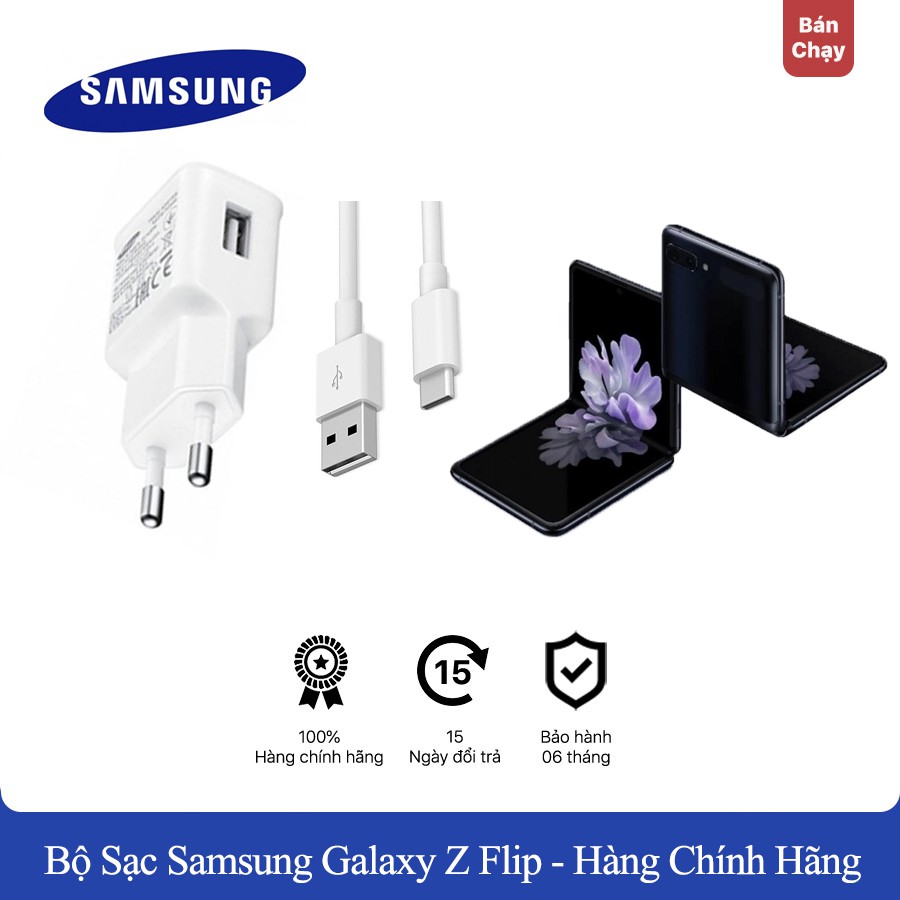 Bộ Sạc Samsung Galaxy Z Flip - Hàng Chính Hãng