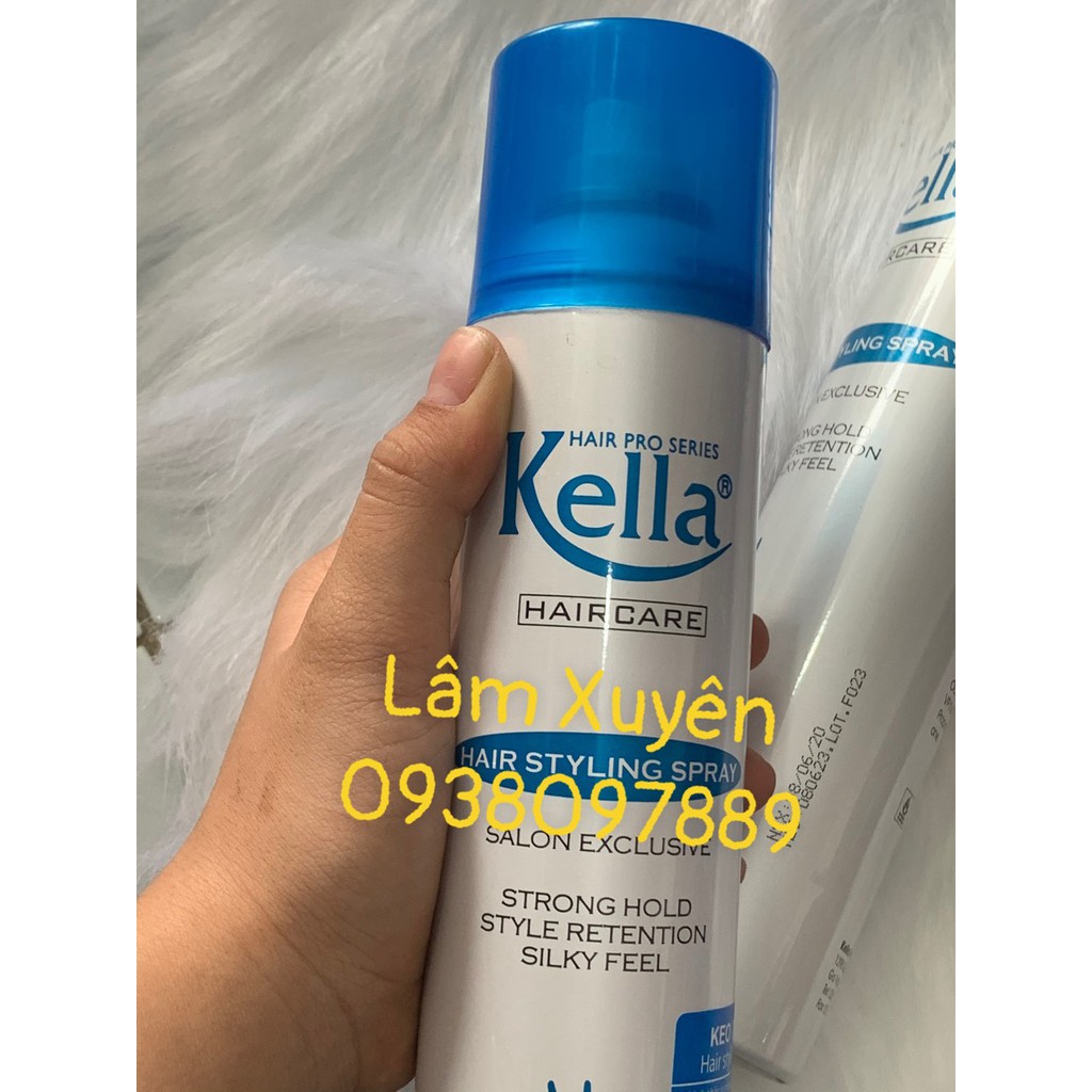 Keo xịt tóc, gôm xịt tóc KELLA 420ml💯CHÍNH HÃNG💯 giữ nếp tóc dễ dàng,tạo kiểu nhanh gọn, dang xịt phun sương