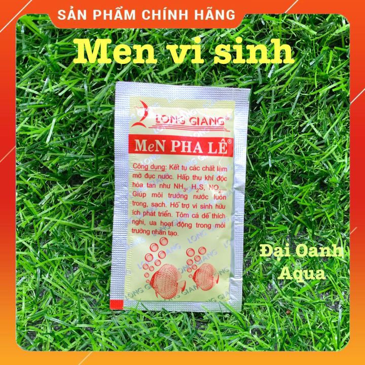 Men Vi Sinh Long Giang Giúp Làm Trong Nước Bể Cá- Men Pha Lê gói 5gr