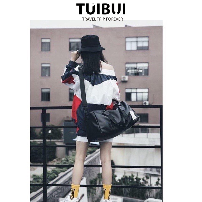 Túi xách du lịch nam nữ Túi Bụi da PU cao cấp, chống nước, có ngăn để giày riêng, phong cách Hàn Quốc
