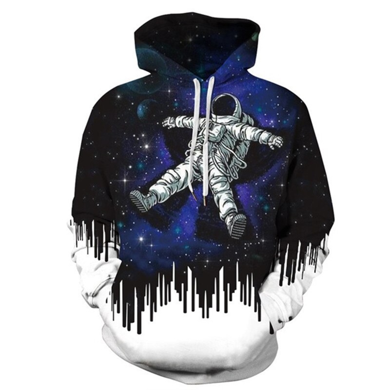 Astronaut Lying In Space Hoodies Funny 