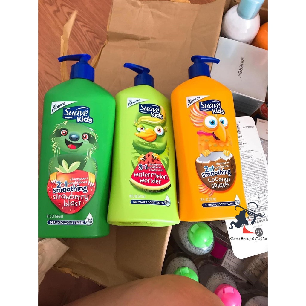 Sữa tắm Suave Kids mẫu mới 532ml