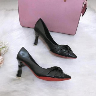 Giày cao gót [HÀNG HOT] giày cao gót nữ 7 cm cách điệu êm mềm, chống trượt