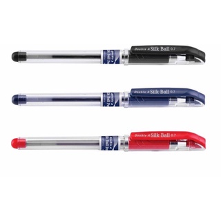 Combo 2 chiếc bút gel 0.7mm silk ball doublea- mực xanh