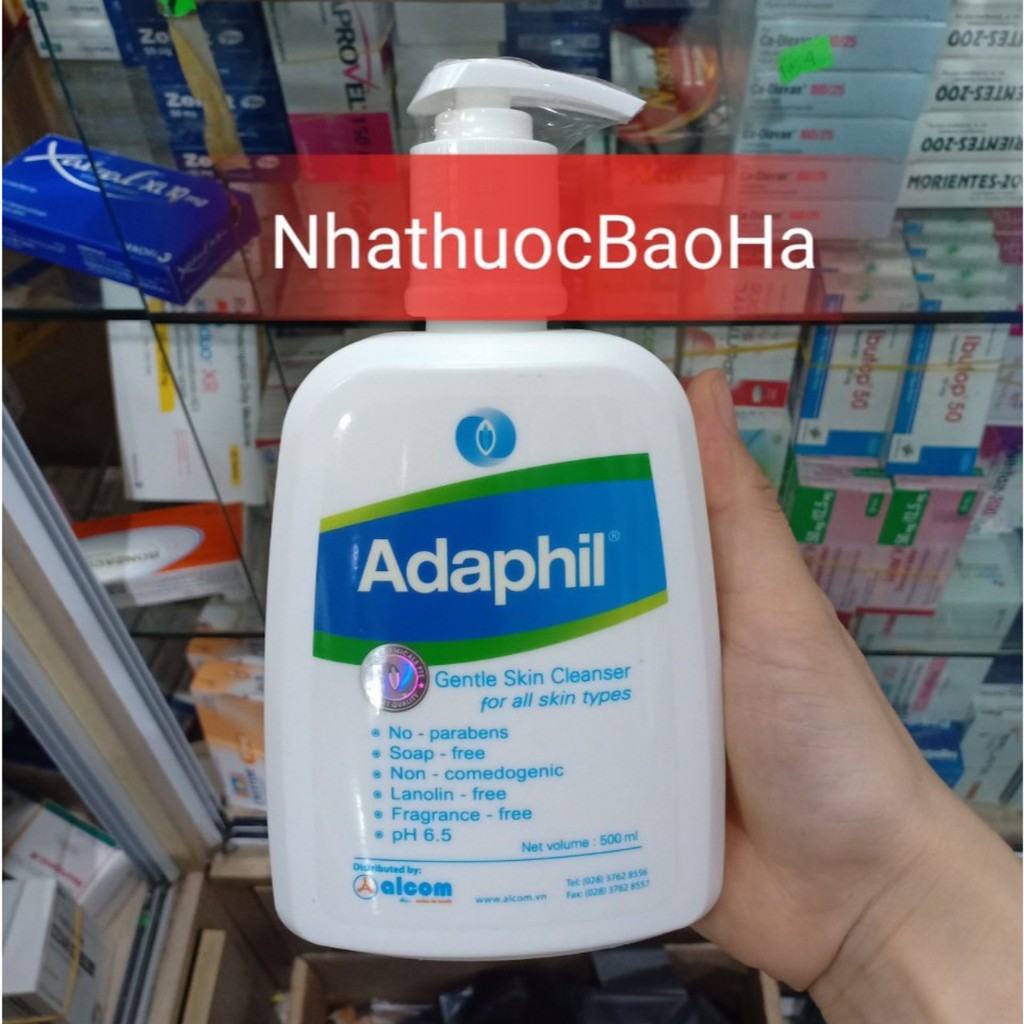 ADAPHIL 500ML sữa tắm,rửa chuyên dụng cho người lớn và trẻ em