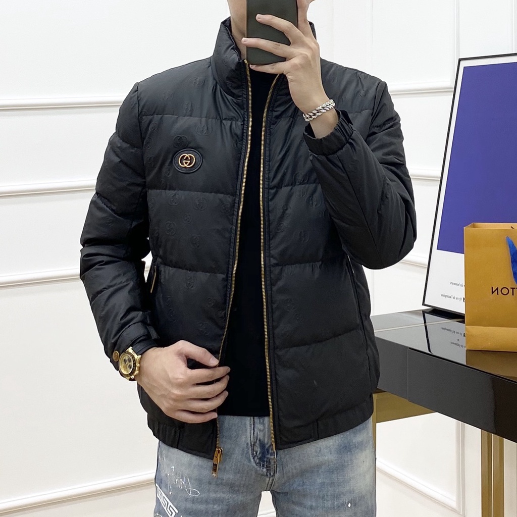 Áo phao nam thời trang cao cấp GUCCI GG GC kiểu dáng trẻ trung, năng động