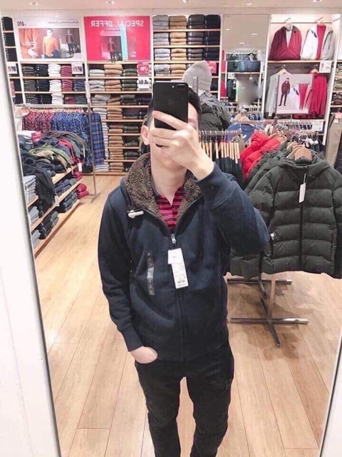 Áo nỉ lót lông cừu Uniqlo | BigBuy360 - bigbuy360.vn