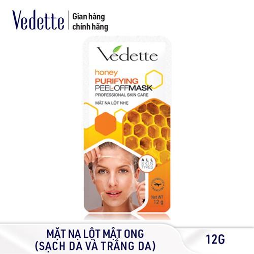 Mặt nạ lột nhẹ Vedette Professional Skin Care - Purifying Peel-Off Mask 12g/gói