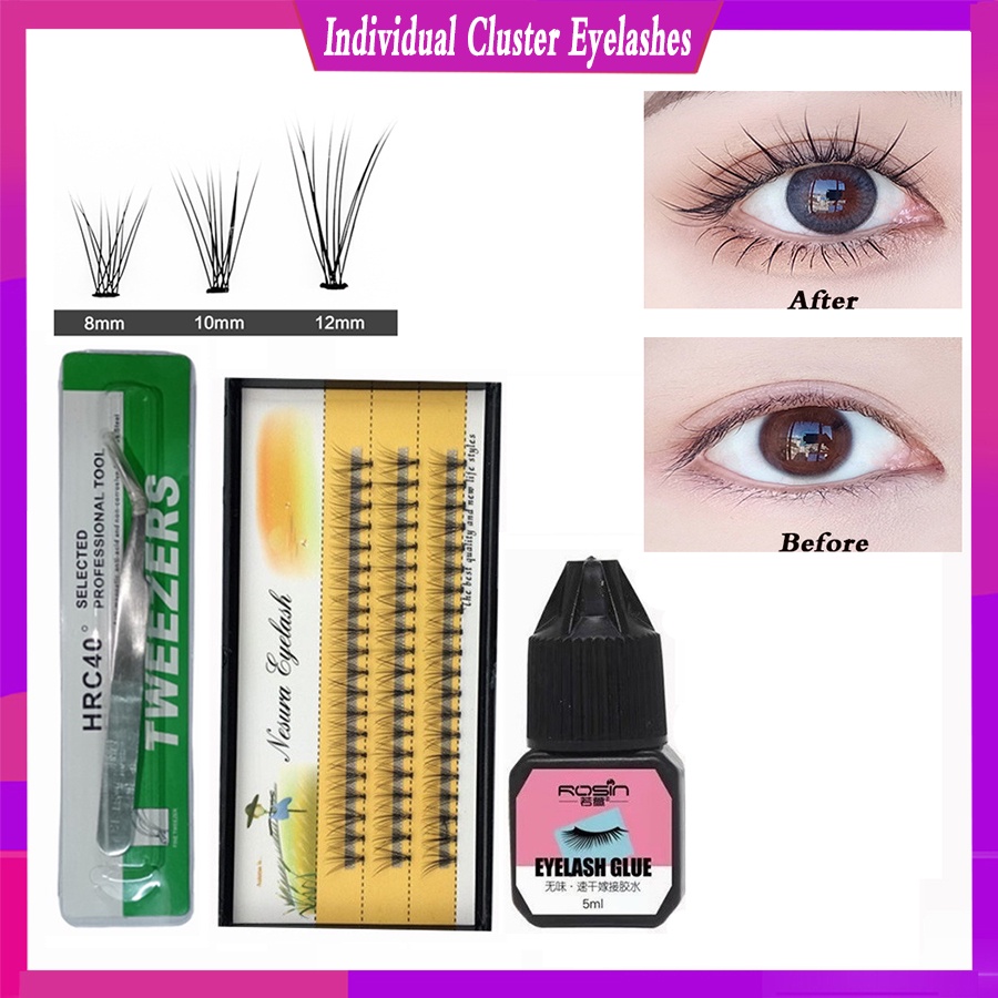 Hộp Lông Mi Giả Tự Nhiên 0.1C 8-12mm Tiện Dụng