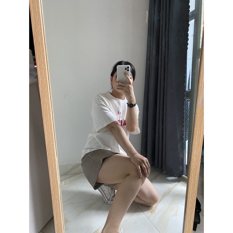 [Chân váy chữ A kèm quần chân váy  kẻ sọc dê phối đồ [HINHTHAT] | BigBuy360 - bigbuy360.vn