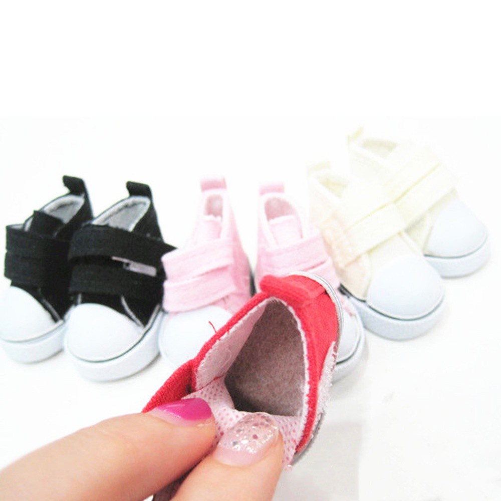 Đôi giày thể thao mini 5cm màu cầu vồng thời trang cho búp bê tỉ lệ 1 / 6