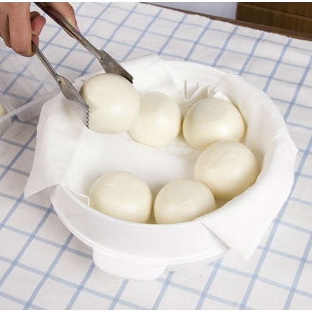 1 Tấm Vải Cotton Lót Nồi Hấp Bánh Bao Phong Cách Nhật Bản