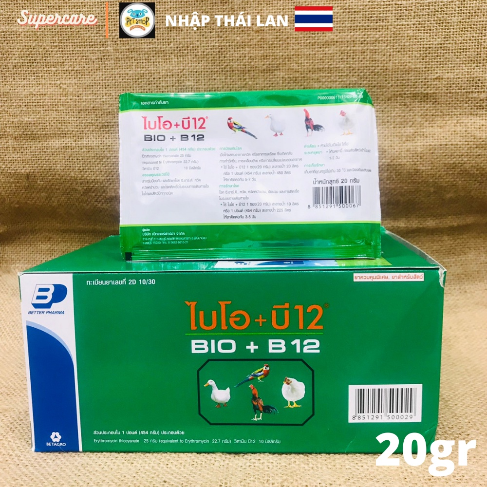 Bio B12 Thái Lan  CRD, Cảmm Cúmm, Hô Hấpp Trên Gia Cầm