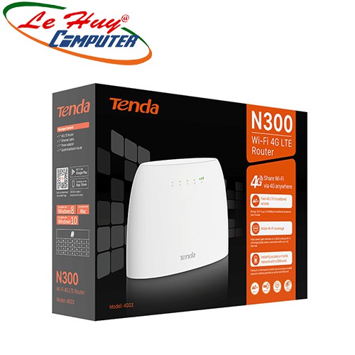 Bộ Phát Wifi Di Động 4G LTE Tenda 4G03 dùng sim 4G