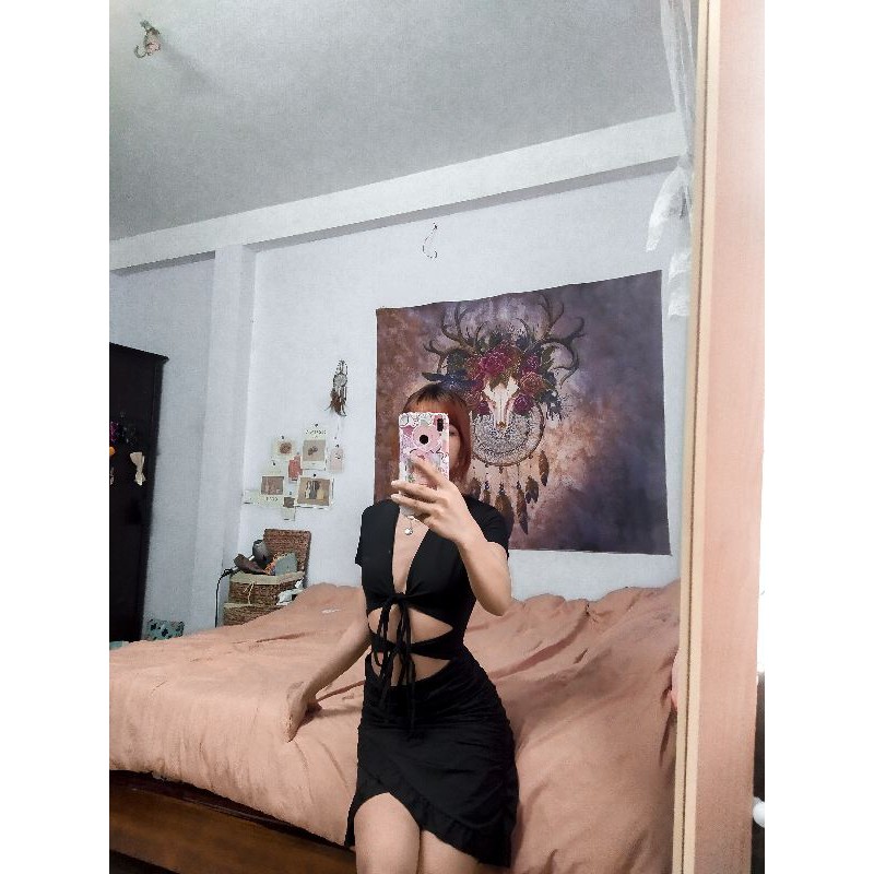 (Ảnh thật) Váy dây đôi buộc ngực thời trang | BigBuy360 - bigbuy360.vn