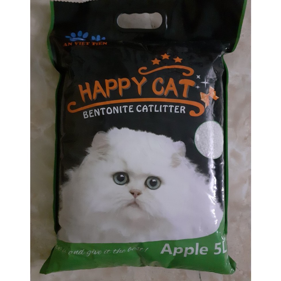 Cát Vệ Sinh Cho Mèo Happy Cat 5L Và 10L | Cát Mèo Siêu Khử Mùi Vón Cục