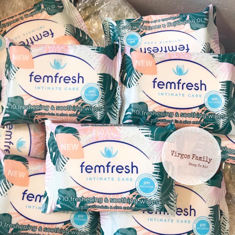 Combo 3 gói giấy ướt vệ sinh vùng kín Femfresh Intimate Care