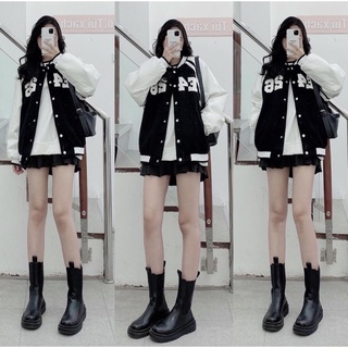 Áo Bomber dạ trần bông E426