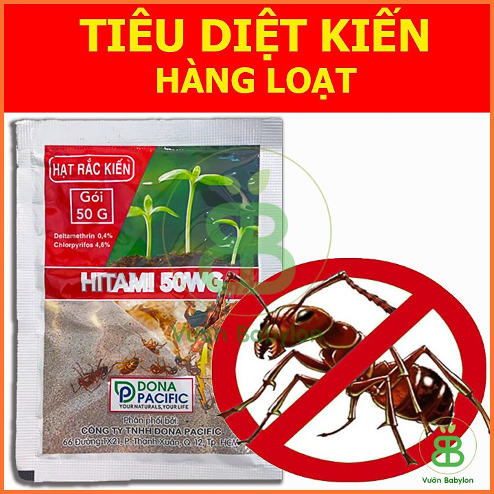 Thuốc Diệt Kiến Hiệu Quả 100% - Thuốc Trừ Kiến Gói 50Gr