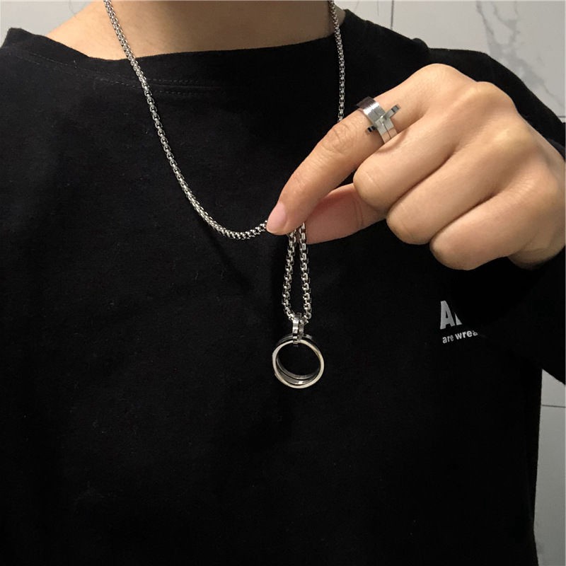 Dây Chuyền Thép Titan Không Phai Màu 23076 Phong Cách Hip Hop Cho Nam Nữ