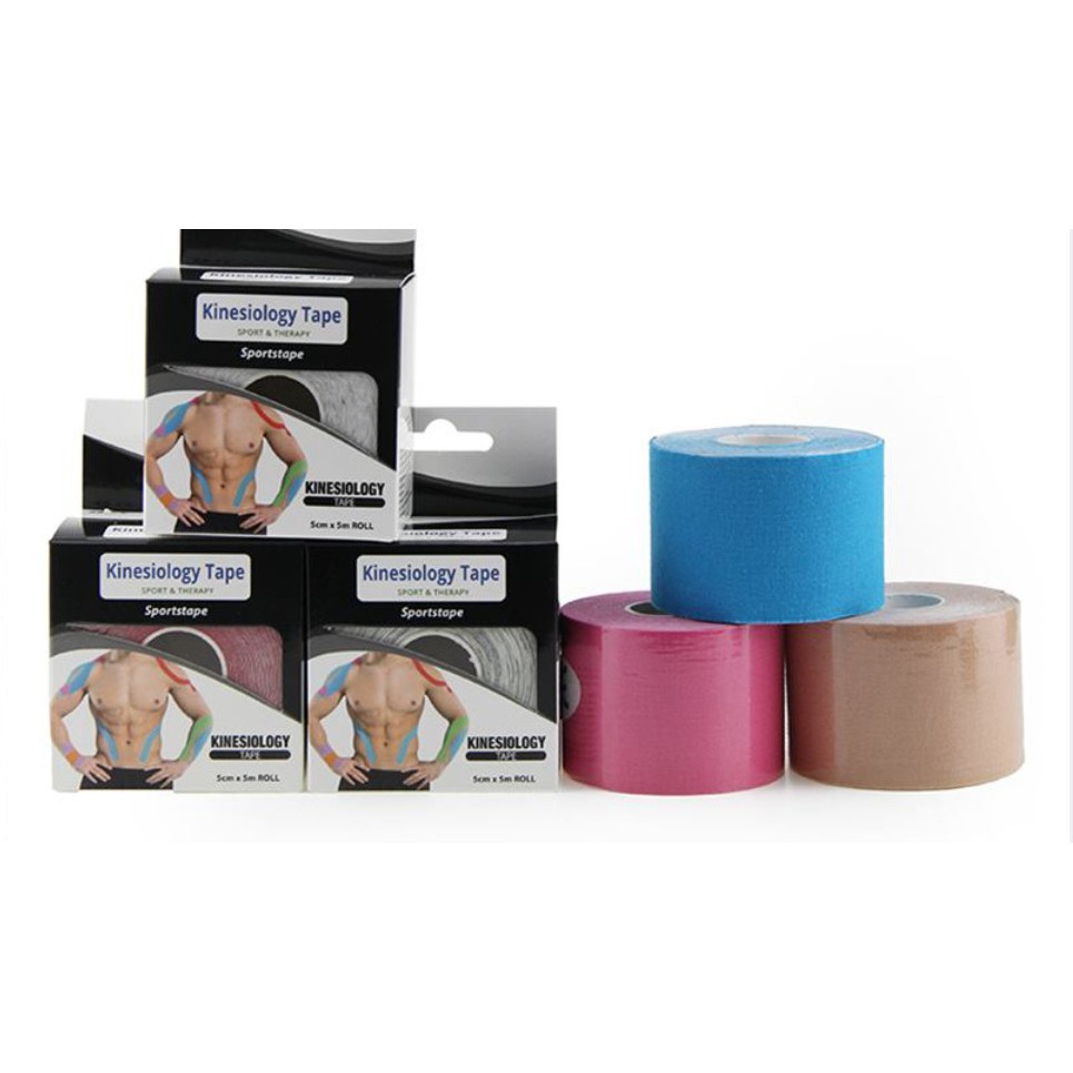 1 Băng dán cơ Kinesiology Tape không thấm nước - màu da 3