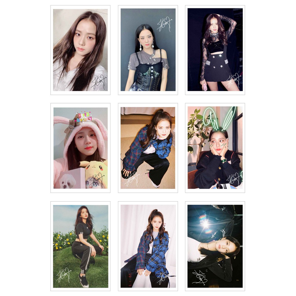 [Ép Lụa] Lomo Card Ảnh JISOO B.LA.CK.PINK có chữ ký ( 54 ảnh)