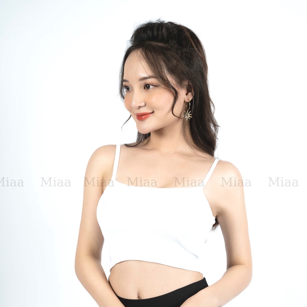 Áo hai dây croptop nữ dáng ôm siêu xịn xò, áo 2 dây nữ croptop đẹp vải cotton co dãn