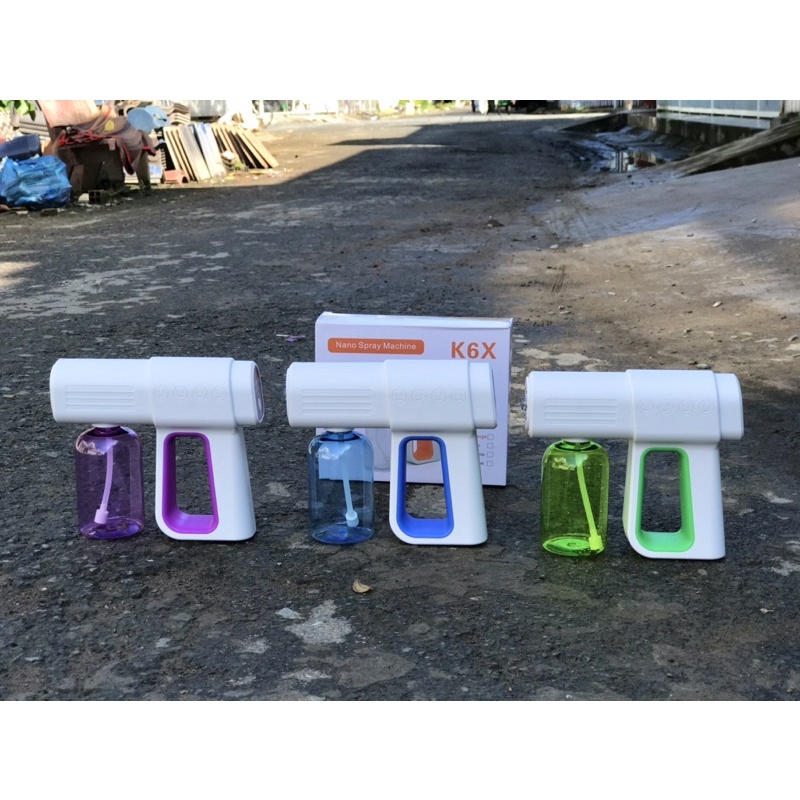 (Xã kho tết) Súng xịt khử khuẩn K6x logo mặt cười - Máy phun sương mạnh, hạt sương mịn tiết kiệm cồn | BigBuy360 - bigbuy360.vn