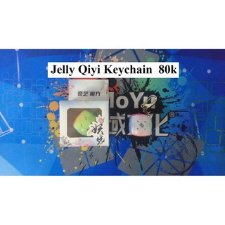 Rubik 3x3x3. Keychain Qiyi Jelly