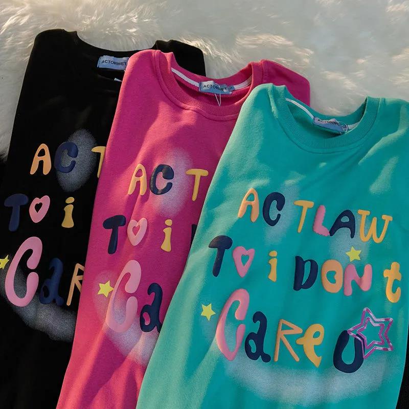 NRVP Áo Thun Nữ Dài Tay Cổ Tròn Thời Trang Hàn