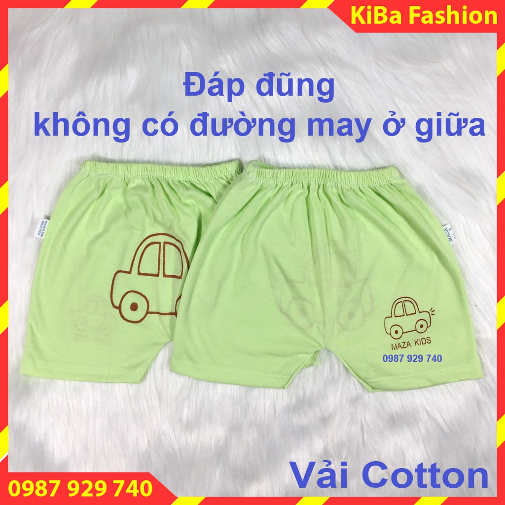 Quần đùi chục in mông (Set 10 chiếc ) chất cotton co giãn cho bé Trai/Gái 3-12kg- QĐ - HMA0500 / quần đùi đóng bỉm cho