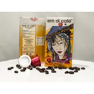 Viên nén cà phê "Em ơi Café" - Vị Việt phin - Hộp 10 viên nhựa phân huỷ