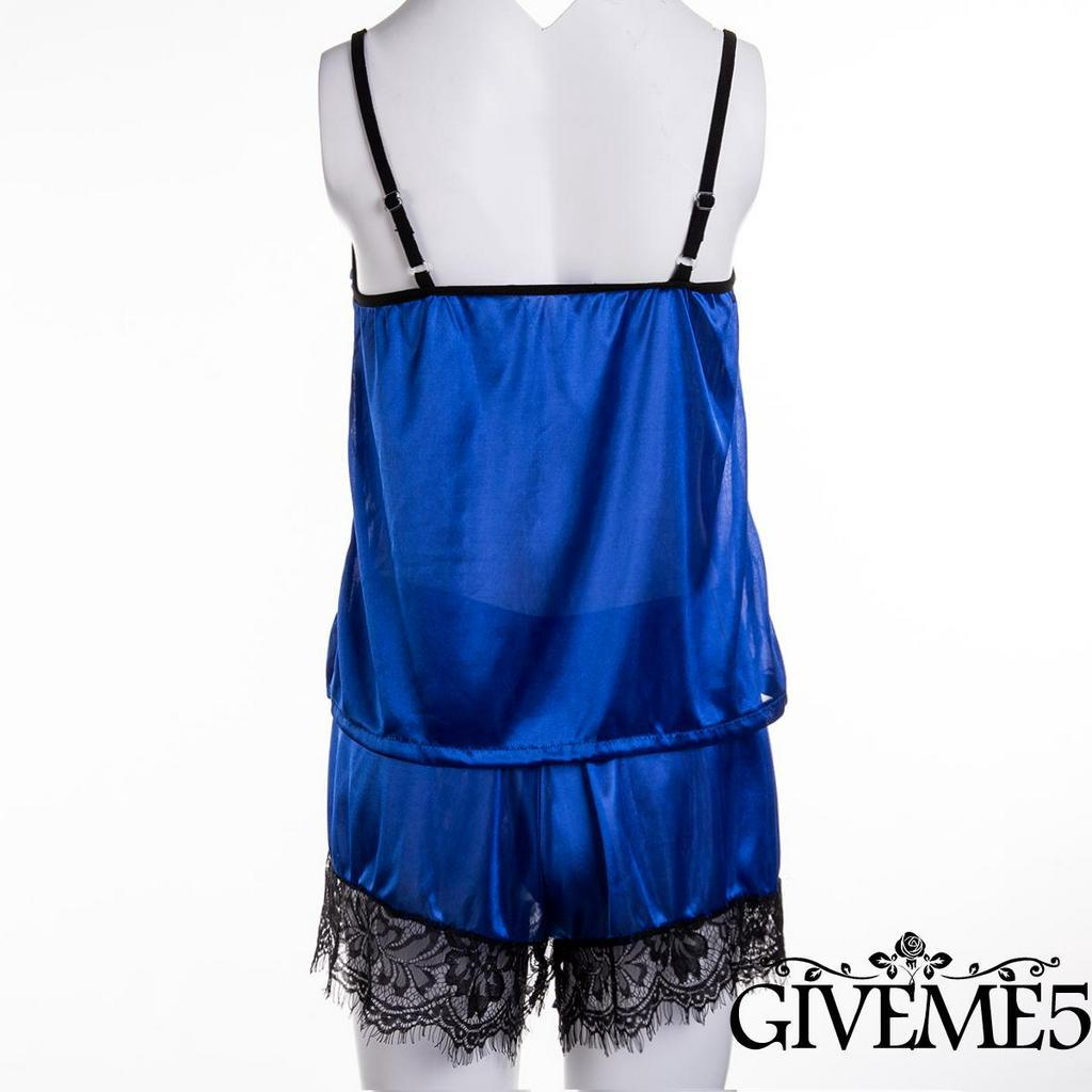 Set Đồ Ngủ Bằng Lụa Satin Quyến Rũ Dành Cho Nữ