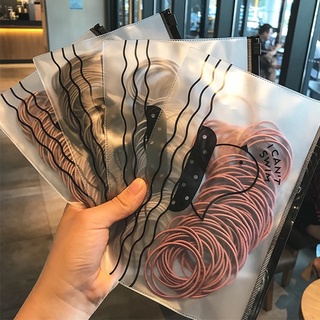 100 cái Cô gái Nylon Dây buộc tóc Dây đeo cao su cho Phụ nữ Người giữ tóc đuôi ngựa Scrunchies Dây buộc tóc Phụ kiện tóc Dây Kẹo cao su Tiara