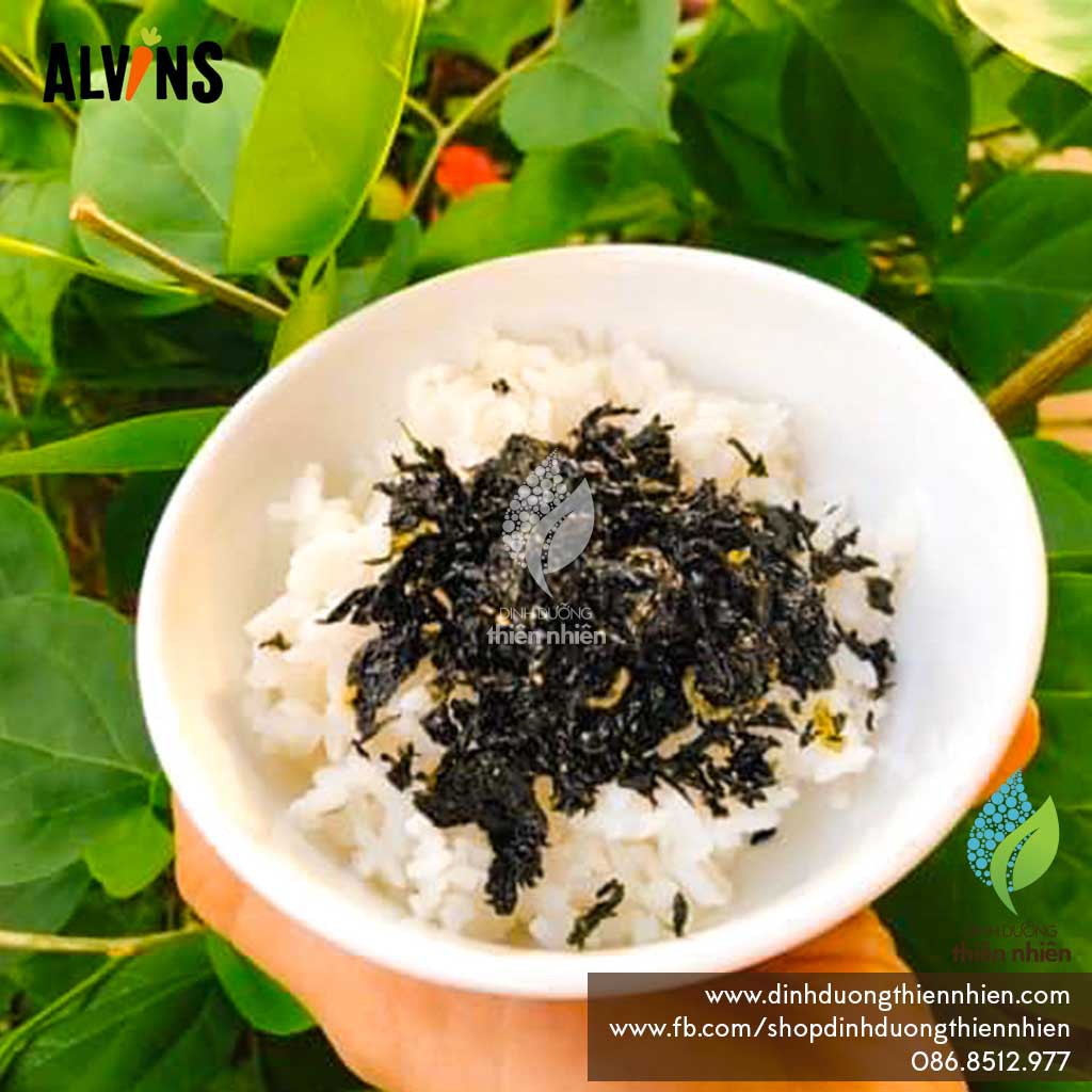 Rong Biển Rắc Cơm Hữu Cơ Alvins Orgainc Crispy Seaweed Flakes, 21g