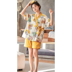 Bộ Ngủ Kimono Hoạt Hình Xuân Hè 2022