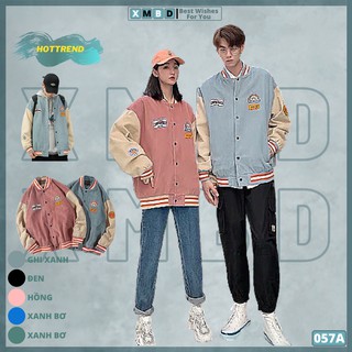 Áo Khoác Kaki Nhung HÀNG HOT Logo Thêu Nổi Bomber Jackets Kaki CẦU VÒNG - AK057 A
