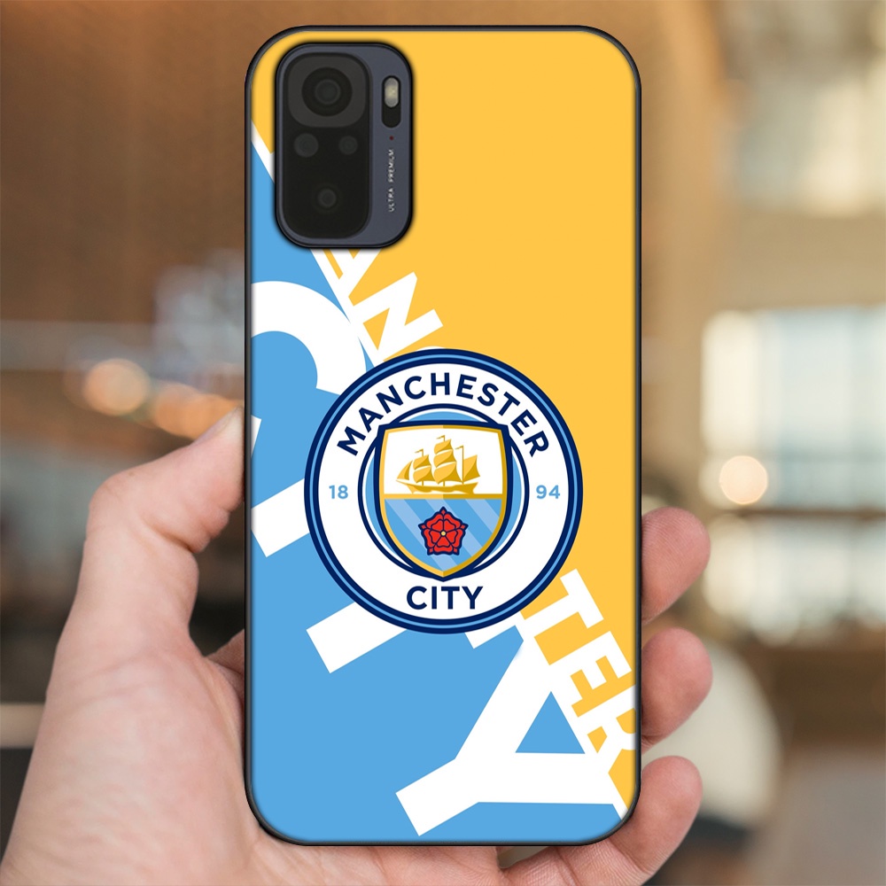 Ốp lưng Xiaomi Redmi Note 10, Note 10s viền đen in hình Manchester City MC