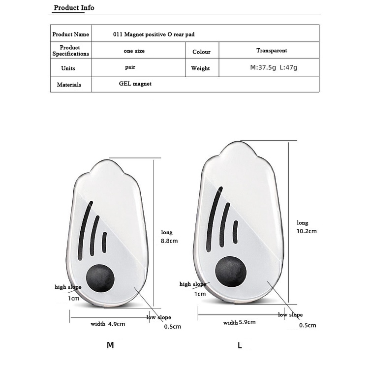 1 Cặp Đệm Silicone Lót Giày Mát Xa Chân Loại O / X
